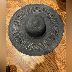 Extra wide-brim sun hat m